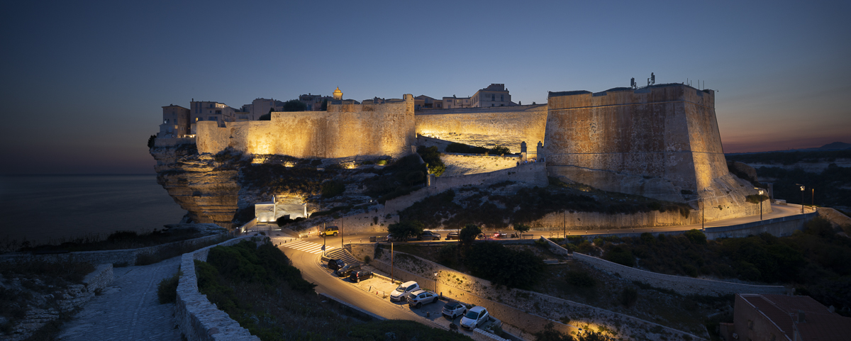 Lighting renovation in Bonifacio, a medieval heritage town